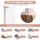 Vertical lifting baby bed rail with 24 adjustable heights, designed for various bed types, ensuring safety and ease of.