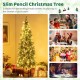 6-foot pre-lit artificial Christmas tree with 618 snowy branch tips, perfect for festive home or office decor.