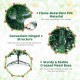 9 FT pre-lit artificial Christmas tree with 1298 snowy branch tips, featuring a sturdy metal base and hinged structure.