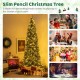 9 FT pre-lit artificial Christmas tree with 1298 snowy branch tips, ideal for festive home, office, or store decoration.
