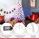 5-foot pre-lit snow-flocked artificial Christmas tree with fiber optic lights and foldable metal base for easy storage.