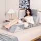 Ergonomic gray 7-piece bed wedge pillow set with memory foam, providing personalized support for comfort and recovery.