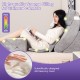 Gray 7-piece bed wedge pillow set with 40D memory foam, providing ergonomic support for comfort and recovery.