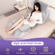 Gray 7-piece bed wedge pillow set with memory foam, featuring a soft plush cover, ideal for personalized support and.