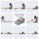 Adjustable gray orthopedic bed wedge pillow set for back and neck support, ideal for comfort and pressure relief.