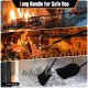 5-piece black fireplace tool set featuring a poker, tong, brush, and shovel for safe fire management and easy cleanup.