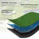 5 x 3 ft artificial turf grass practice mat with 15mm thickness and anti-slip EVA base for indoor and outdoor golf.