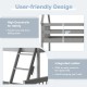 Twin over full house bunk bed in gray with integrated ladder and high guardrails for added safety in kids' rooms.