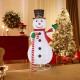 5FT lighted pop-up Christmas snowman with 180 LED lights, perfect for festive outdoor decoration in your yard.