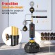 Freestanding boxing speed trainer with adjustable height, dual speed balls, and stable fillable base for agility.