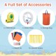 5-in-1 Inflatable Bounce House with 2 Water Slides and Large Splash Pool With 735W Blower - Gallery View 6 of 10