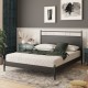 Queen size 8-inch memory foam mattress with poly jacquard fabric cover, featuring cooling gel infusion for comfort.