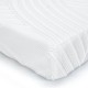 Close-up of the 8-inch memory foam mattress with a poly jacquard fabric cover, designed for cool and comfortable sleep.