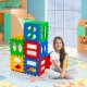 Colorful 32-piece big waffle block set for kids, promoting creativity and imagination, ideal for building forts and.