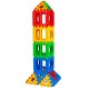 Colorful 32-piece big waffle block set for kids, designed for creative stacking and building fun. Ideal for imaginative.