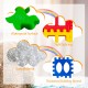 Colorful 32-piece big waffle block set with waterproof surface and safe material, ideal for kids' creative building.