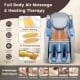 Provox 27-Comfort 2D Full Body Massage Chair in gray with waist heating and 30 airbags for soothing relaxation.