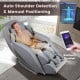Provox 27-Comfort 2D Full Body Massage Chair in gray with auto shoulder detection and Bluetooth function for relaxation.