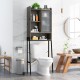 Over the Toilet Storage Cabinet with Sliding Acrylic Door and Adjustable Shelves - Gallery View 2 of 10