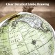 Detailed 5-inch world globe with antique design and golden metal stand, ideal for educational use and indoor decor.