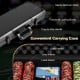 Convenient carrying case for 14 gram Texas Holdem poker chip set with sturdy aluminum shell and lined interior.