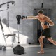 Freestanding reflex punching bag with adjustable height and thick fillable base, ideal for agility training and stress.