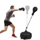 Freestanding reflex punching bag with adjustable height and thick base, ideal for agility training and stress relief.