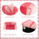 Ultra soft pink velvet kids sofa chair with decorative bow, ergonomic design, and non-slip foot pads for safety.