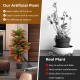 Artificial Croton plant featuring vibrant variegated leaves and a solid pot, ideal for effortless and stylish indoor.
