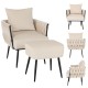 Modern Dutch velvet accent chair showcasing a weaved back and arms, designed for comfort in living room or study.
