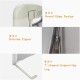 Close-up of the bed rail guard's T-shaped supporting leg and outside zipper, featuring a round edge design for safety.