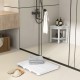 Waterproof HIPS bath spa shower mat in white with slatted design, anti-slip foot pads, ideal for indoor and outdoor use.