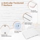 White waterproof HIPS bath spa shower mat with anti-slip foot pads, slatted design for quick drying and safety features.