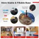 Inflation-free punching bag base with adjustable fill options for stability, suitable for kids' boxing training at home.