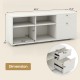 Storage Cabinet TV Console Cabinet with 2 Drawers and 4 Cubes for Entryway Living Room - Gallery View 5 of 10