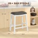 26 Inch Counter Height Bar Stool Set of 2 with Upholstered Seat - Gallery View 4 of 9