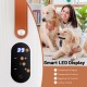 Dog cat hair blower with LED display, adjustable temperature, and negative ion function for efficient drying.