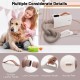 Dog cat hair blower with negative ion function, adjustable temperature, and multiple nozzles for efficient drying.