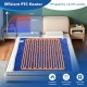 Reversible electric heated blanket in blue with PTC heater, featuring 10 heating levels and overheat protection for.