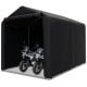 Spacious 7 x 5.2FT outdoor bike tent with waterproof cover, featuring sturdy l-shaped ground stakes for enhanced.