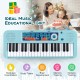 Kids piano keyboard with 37 keys, microphone, and detachable legs, designed for sensory training and brain development.