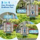 60-inch trampoline with detachable gymnastic bar and rings, designed for kids aged 3-6, featuring safety enclosure and.