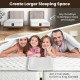 9/12 Inch Wide Bed Bridge Twin to King Converter Kit with Strap - Gallery View 7 of 10