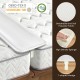 T-shaped wedge bed bridge converter kit for twin to king beds, featuring soft polyester fabric and high-density sponge.