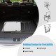 Folding patio chair set with rustproof metal frame, compact design for easy storage and portability, ideal for outdoor.
