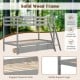 Twin over twin gray bunk bed frame with solid wood slats and two storage drawers, ideal for kids' rooms or dorms.