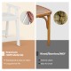 Heavy duty shower bench with arms in white HDPE material, designed for comfort and stability in indoor or outdoor use.