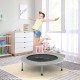 38-inch mini folding trampoline with sturdy steel frame, premium jumping mat, and non-slip rubber pads for safe fun.