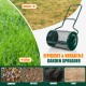 24-inch peat moss spreader with U-shape handle, ideal for efficient compost, manure, and sand spreading.