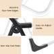 Height adjustable wings and non-slip foot pads of the 2-level laundry drying rack for stable indoor or outdoor use.